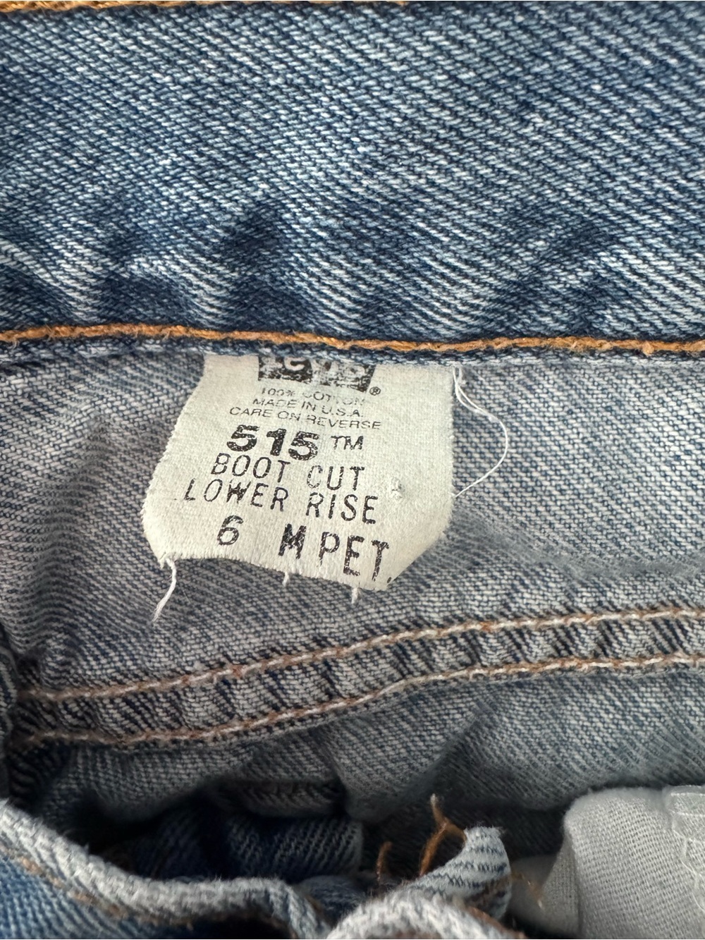 Levis Vintage 2002 Y2K 515 Blue Bootcut Jeans - Picture 2 of 7